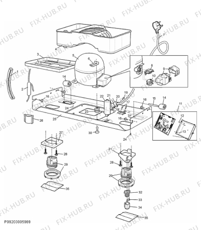 Взрыв-схема холодильника Electrolux ENB51800X-RE - Схема узла Section 5